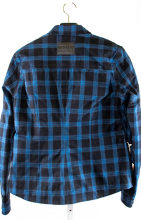 NEW Indian Motorcycle Women's Canyon Plaid Overshirt Blue XL 286480709
