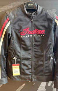 NEW Indian Motorcycle Women's Milestone Mesh Jacket Black Large 283339306
