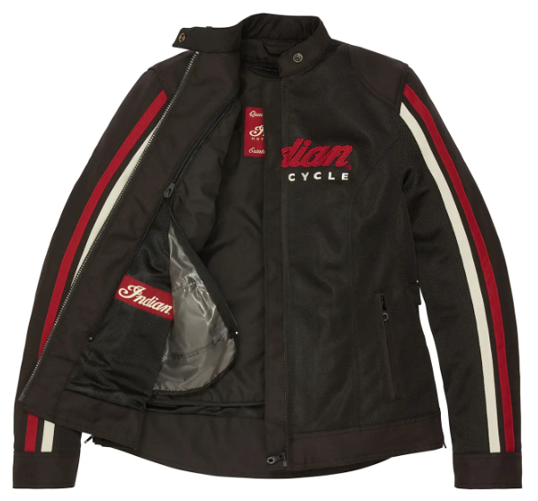NEW Indian Motorcycle Women's Milestone Mesh Jacket Black Large 283339306