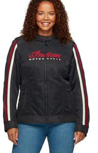 NEW Indian Motorcycle Women's Milestone Mesh Jacket Black Large 283339306
