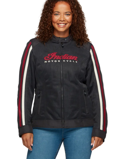 NEW Indian Motorcycle Women's Milestone Mesh Jacket Black Large 283339306