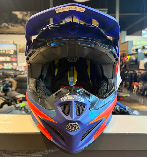 NEW Polaris RZR Troy Lee Designs SE4 Helmet Blue Orange XL 283331809
