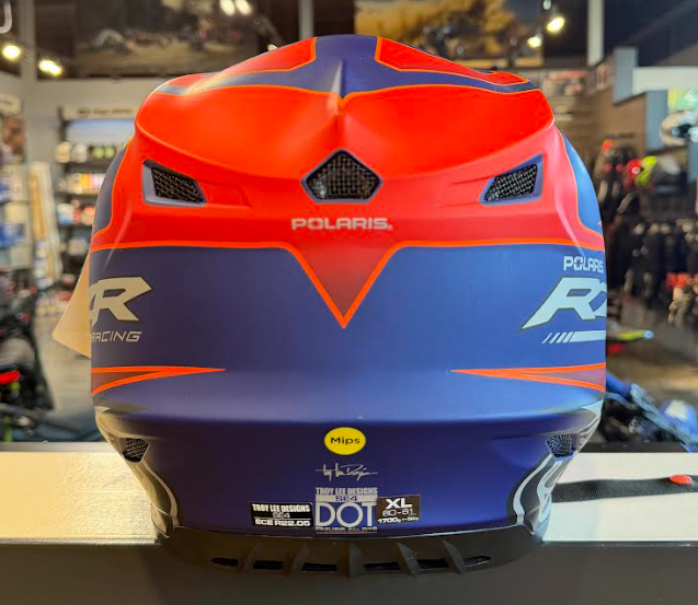NEW Polaris RZR Troy Lee Designs SE4 Helmet Blue Orange XL 283331809