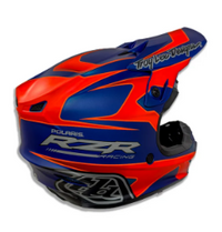 NEW Polaris RZR Troy Lee Designs SE4 Helmet Blue Orange XL 283331809
