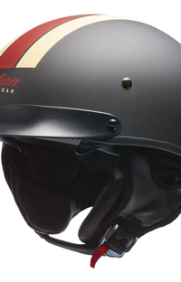 NEW Indian Motorcycle Retro Racing Stripe Half Helmet Large 286369606
