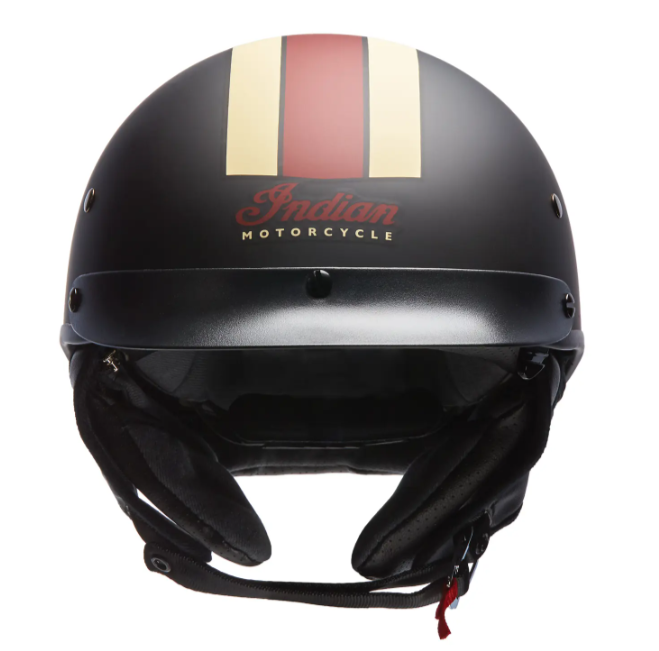 NEW Indian Motorcycle Retro Racing Stripe Half Helmet Large 286369606