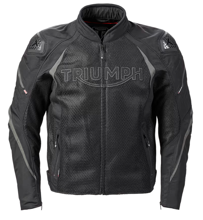 NEW Triumph Triple Sports Mesh Motorcycle Jacket Black XXL MTES2208-XXL