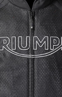 NEW Triumph Triple Sports Mesh Motorcycle Jacket Black XXL MTES2208-XXL
