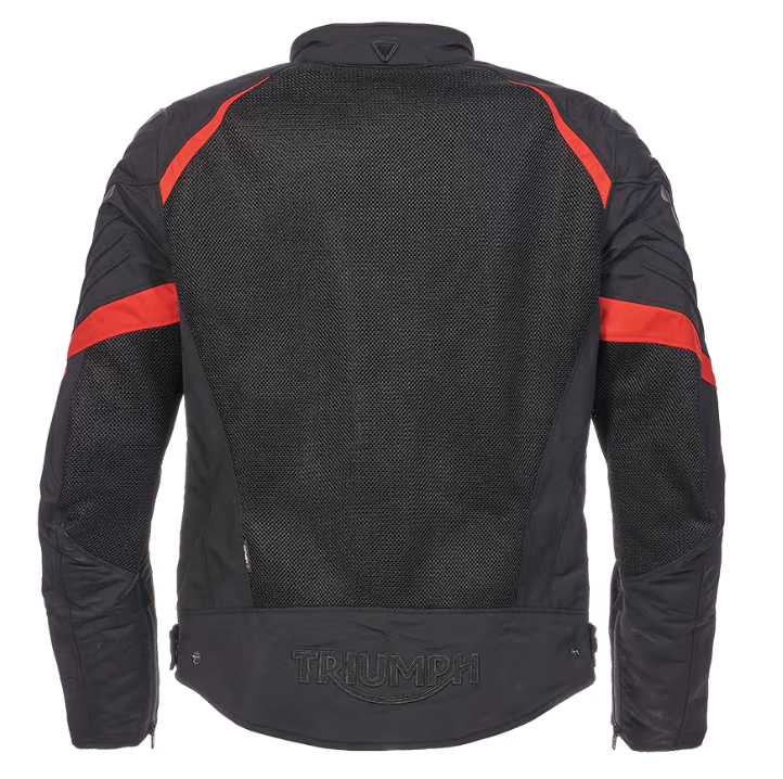 NEW Triumph Triple Sports Mesh Jacket Black White Red Medium MTES2338-M