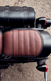 NEW OEM Indian Scout Bobber Genuine Leather Passenger Seat Brown 2883055-LNA
