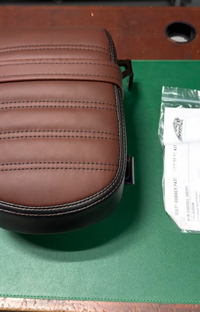 NEW OEM Indian Scout Bobber Genuine Leather Passenger Seat Brown 2883055-LNA
