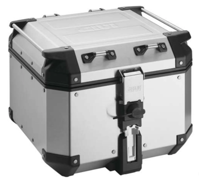 NEW Givi Trekker Outback 42L Aluminum Top Case Silver OBKN42AA