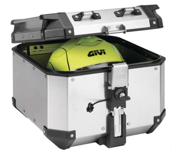 NEW Givi Trekker Outback 42L Aluminum Top Case Silver OBKN42AA
