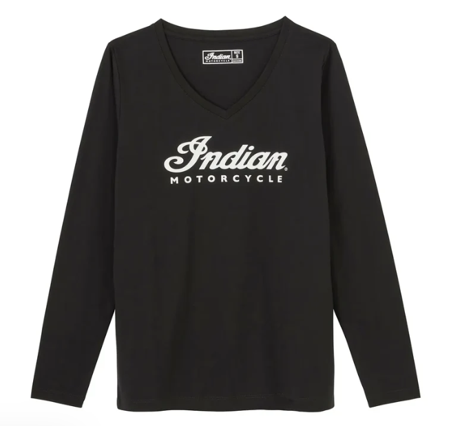 NEW Indian Motorcycle Women's Essential Script Logo Long Sleeve XXL 286574812