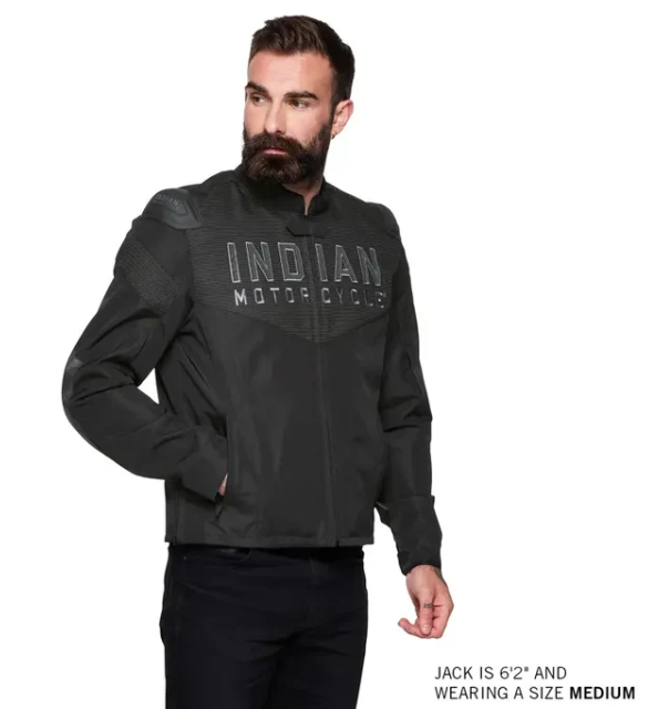 NEW Indian Motorcycle Men's Rainier Riding Jacket Black XXL 286485112