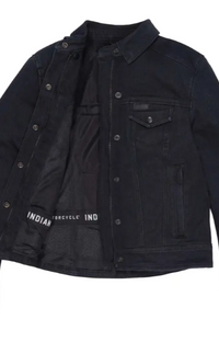 NEW Indian Motorcycle Women's Alex Denim Riding Jacket Black XXL 283336412
