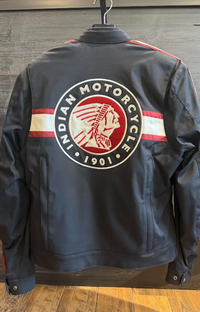 NEW Indian Motorcycle Men's Niagara Riding Jacket Black Red White Medium 286484803

