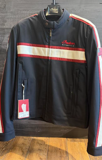 NEW Indian Motorcycle Men's Niagara Riding Jacket Black Red White Medium 286484803
