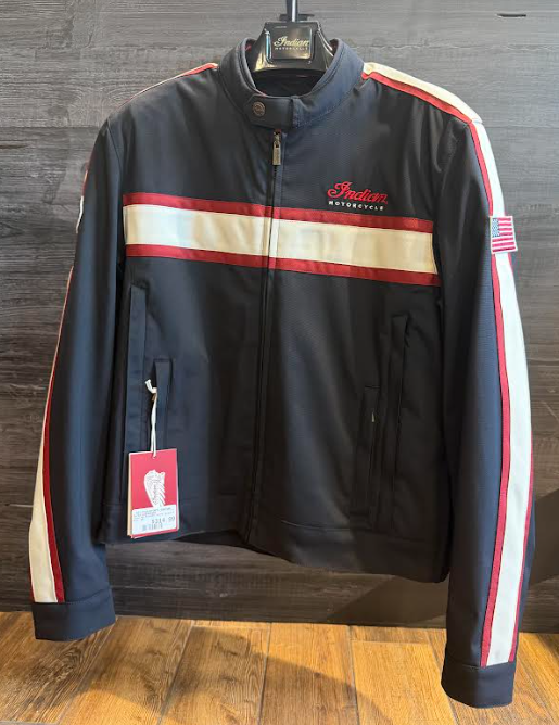 NEW Indian Motorcycle Men's Niagara Riding Jacket Black Red White Medium 286484803