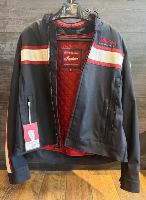 NEW Indian Motorcycle Men's Niagara Riding Jacket Black Red White Medium 286484803