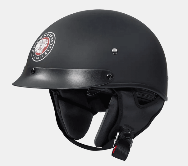 NEW Indian Motorcycle Classic Half Helmet Matte Black Small 286482902