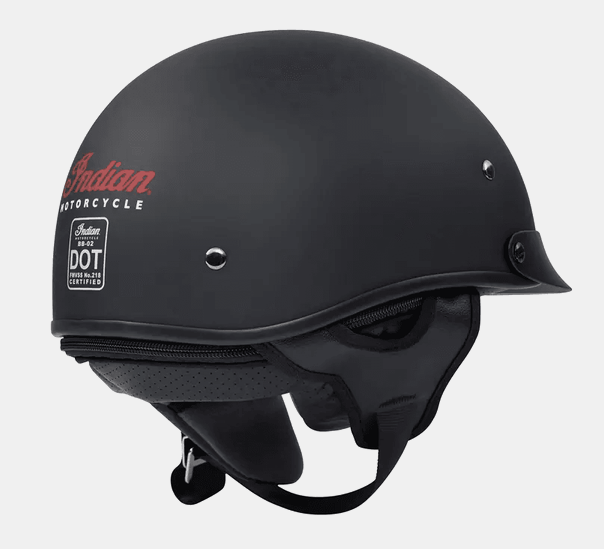 NEW Indian Motorcycle Classic Half Helmet Matte Black Small 286482902