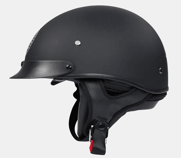 NEW Indian Motorcycle Classic Half Helmet Matte Black Small 286482902
