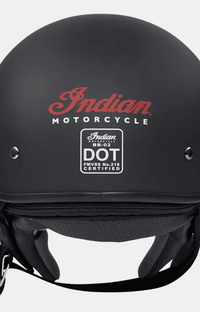 NEW Indian Motorcycle Classic Half Helmet Matte Black Small 286482902
