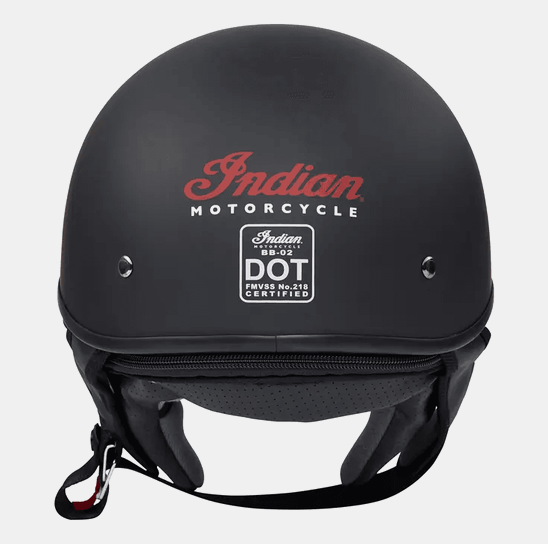 NEW Indian Motorcycle Classic Half Helmet Matte Black Small 286482902