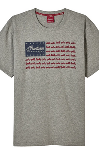 NEW Indian Motorcycle American Flag Bikes T-Shirt Gray XXL 286667812
