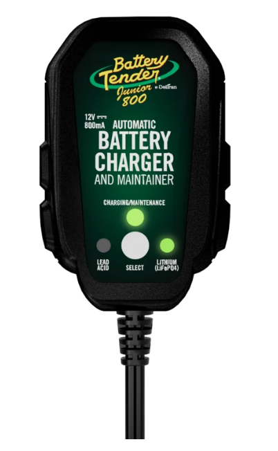 Battery Tender Junior Selectable 12V 800mA Battery Charger Maintainer 56-1119