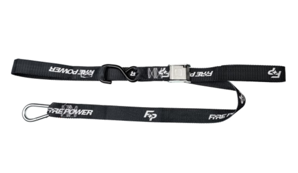 FIRE POWER 1.5 in. Soft-Tye Tie Downs Black 2-Pack 29-13070