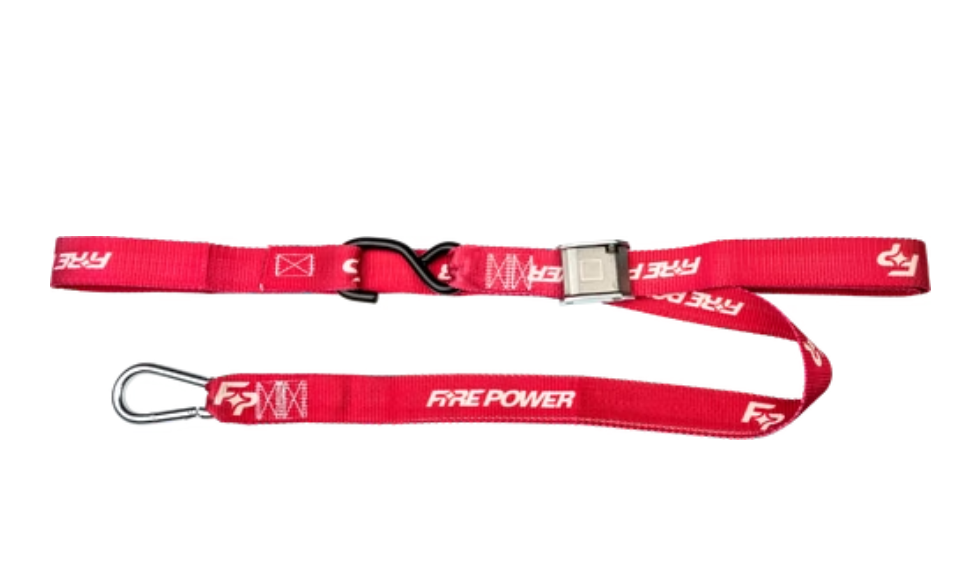 FIRE POWER 1.5 in. Soft-Tye Tie Downs Red 2-Pack 29-13072