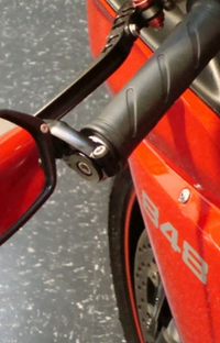 CRG Arrow Bar End Mirror Black Billet Aluminum AO-100
