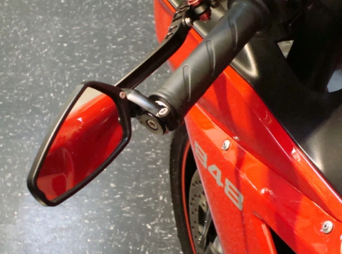 CRG Arrow Bar End Mirror Black Billet Aluminum AO-100