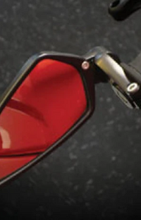 CRG Arrow Bar End Mirror Black Billet Aluminum AO-100

