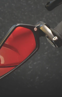 CRG Arrow Bar End Mirror Black Billet Aluminum AO-100
