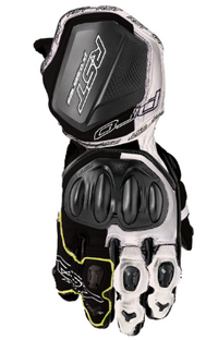 RST Pro Series GP D3O Motorcycle Gloves Black White Leather Medium
