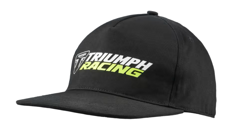 NEW Triumph Racing Logo Flat Peak Cap One Size Cotton MCAS25203