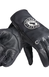 Triumph Ace Cafe Motorcycle Leather Gloves XXXL MGVS23808-XXXL

