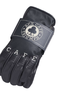 Triumph Ace Cafe Motorcycle Leather Gloves XXXL MGVS23808-XXXL
