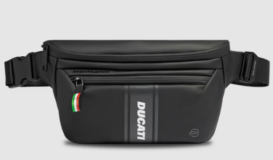 Piquadro CAD Ducati Waist Bag Black Water Resistant Polyester 987804534