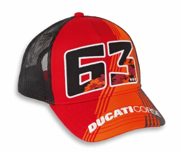 Ducati Dual Pecco Cap Corse 3D Embroidered MotoGP Racing Hat 987804830