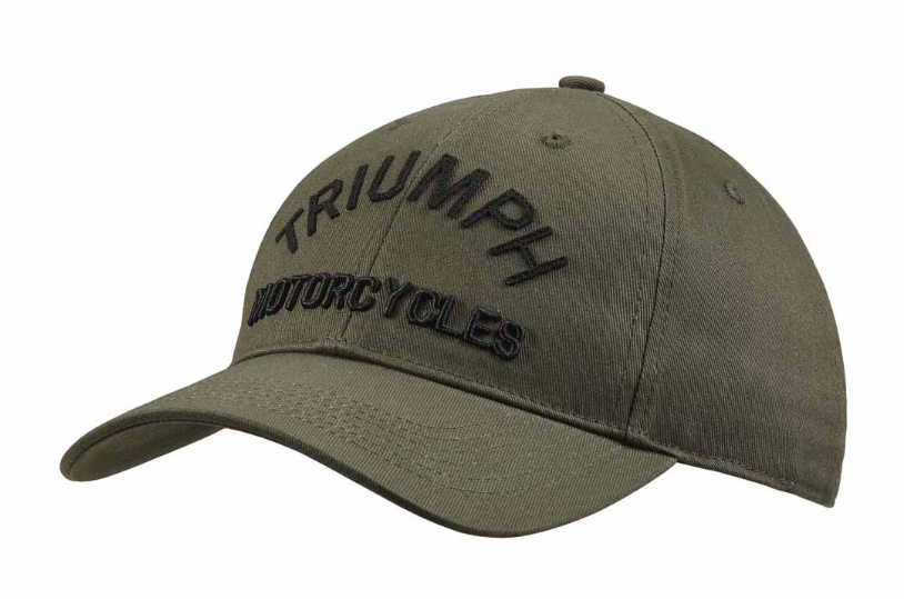 Triumph Shaw Embroidered Baseball Hat Khaki Black Adjustable MCAS25205