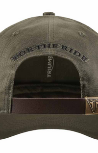 Triumph Shaw Embroidered Baseball Hat Khaki Black Adjustable MCAS25205
