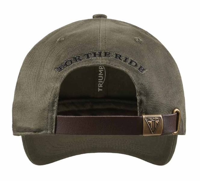 Triumph Shaw Embroidered Baseball Hat Khaki Black Adjustable MCAS25205
