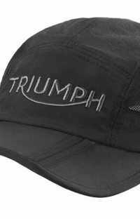 Triumph Black Foldable Packable Hat Adjustable Mesh Cap MCAS24307
