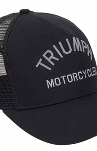 Triumph Black Coast Trucker Hat Mesh Snapback Cap Black MCAS20313
