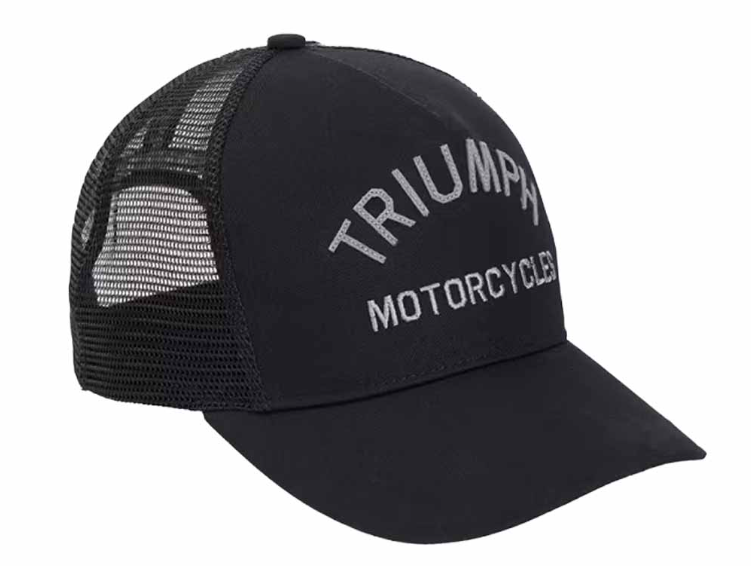 Triumph Black Coast Trucker Hat Mesh Snapback Cap Black MCAS20313