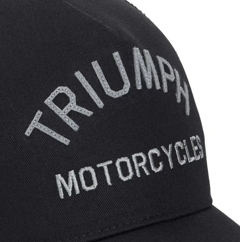 Triumph Black Coast Trucker Hat Mesh Snapback Cap Black MCAS20313